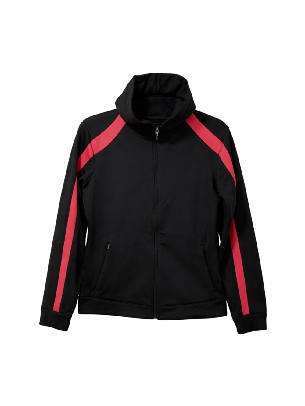 Aspire Women’s,Black And Pink, Long Sleeve,Zip-Up Hoodie . Size-Medium